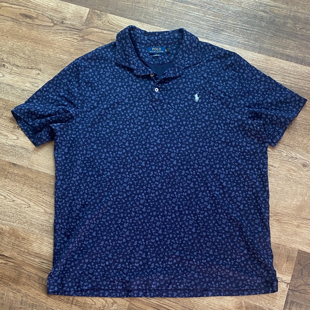 Polo Ralph Lauren Floral Classic Fit Polo 100% Cotton Men’s XL